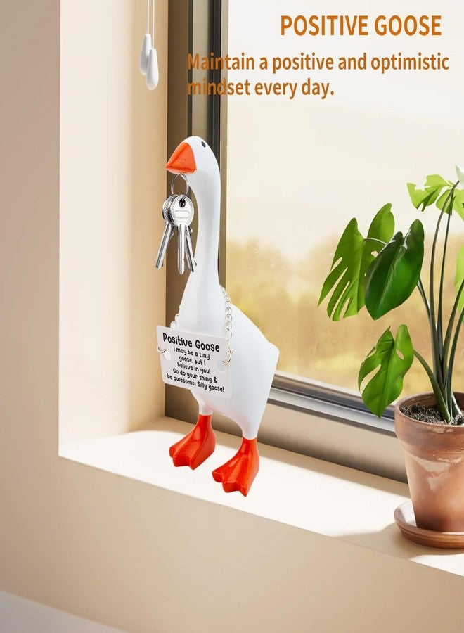 OOXYG Desk Goose Magnetic Goose Key Holder Cute House Warming Gifts New Home Christmas Table Decorations Office Decor for Women Desktop Goose 7 inch Gifts for Women - Image 2